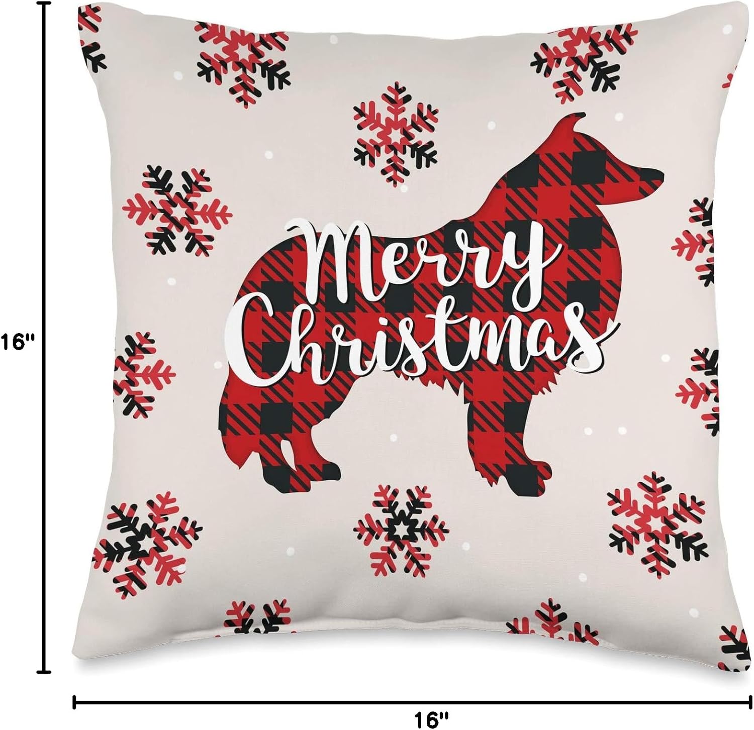 Shetland Sheepdog Dog Mom Dad Christmas Ornament Gift Throw Pillow