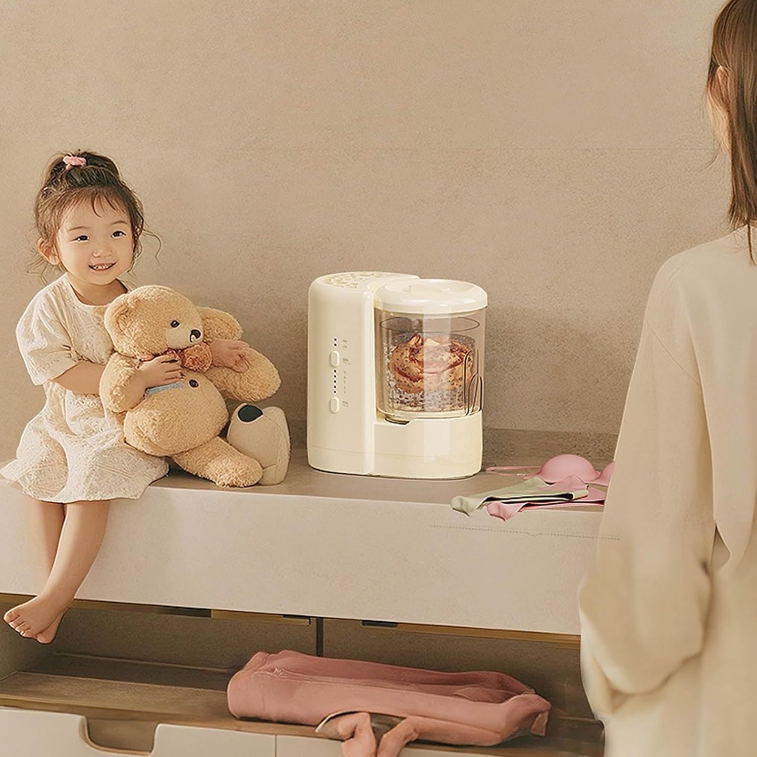 Compact Automatic Underclothes Washer with Constructed in Clock Fluctuation Wheel Technology USB Powered for Home Use Fluctuation Wheel Underwear Device