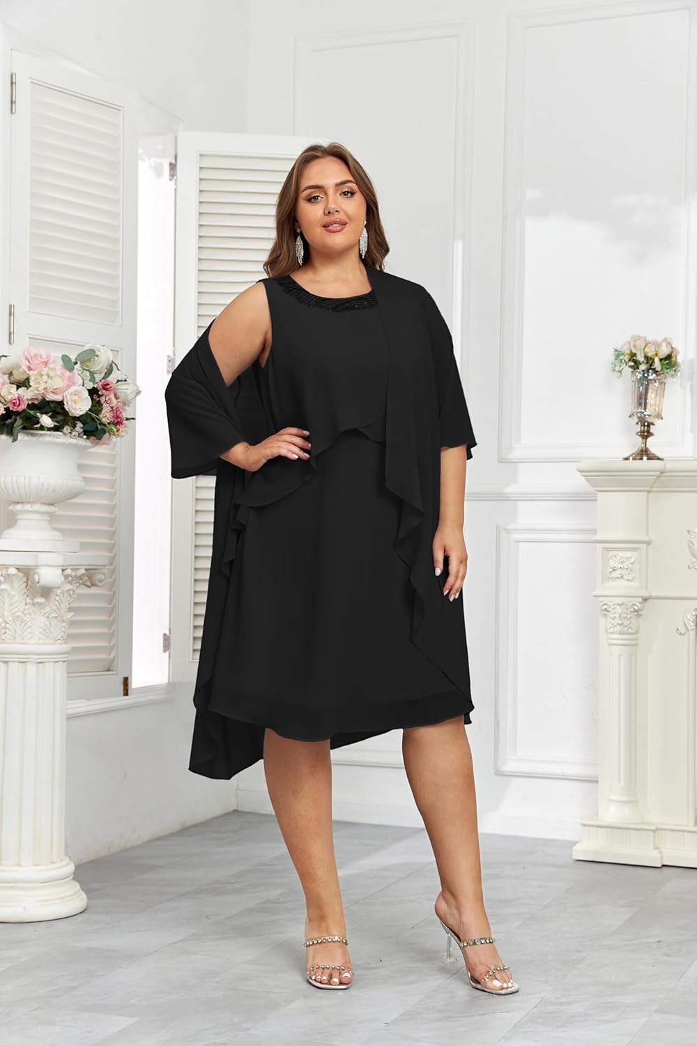 Clothing Plus Size Cocktail Dresses With Jackets Hanna Nikole