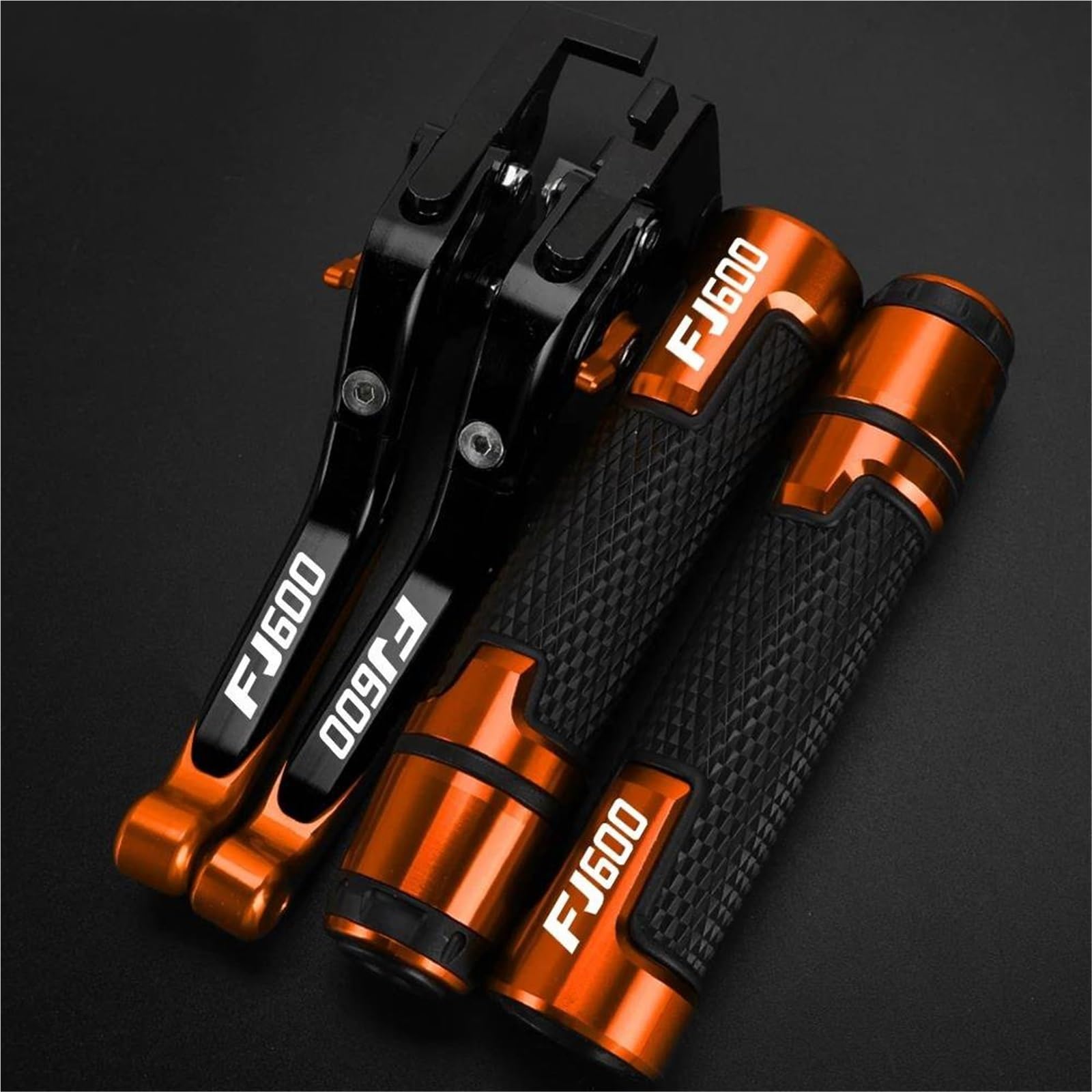GQUIKGW Replace Motorcycle Extendable Adjustable Clutch Brake Levers Controller Lever Handle Motorcycles for Y-AMAHA FJ600 1986-1998(Orange 2)