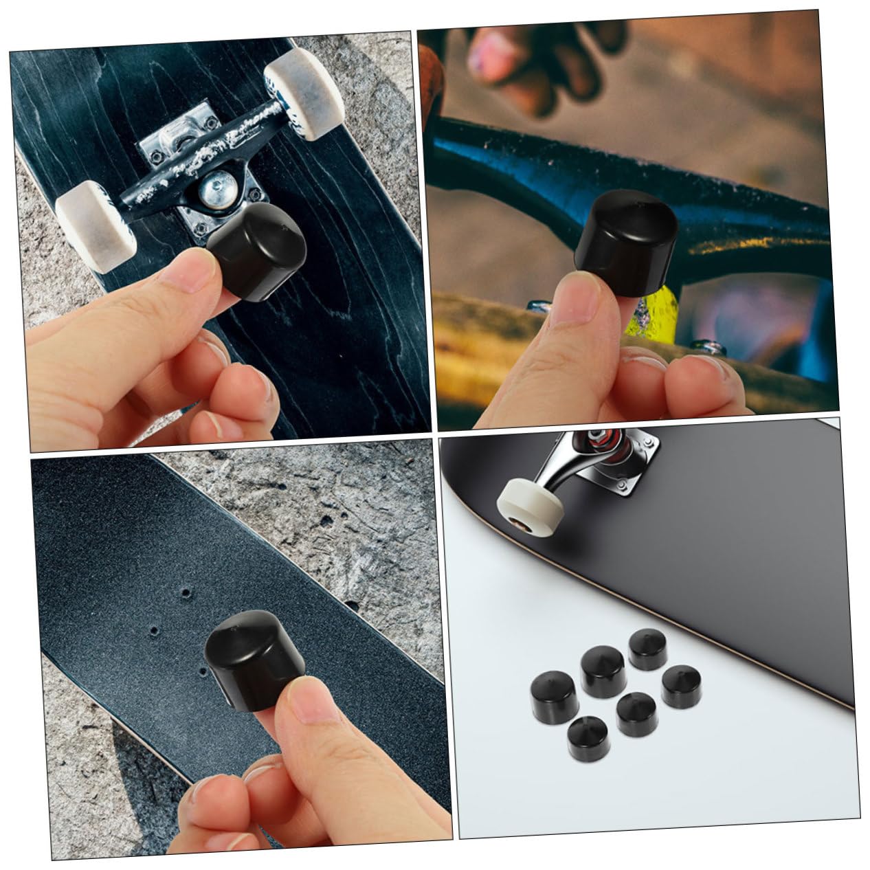 Pivot Cups Accessoire De Skateboard 6 Pièces Bagues De Skateboard Coupelles pour Pivot Cups De Remplacement