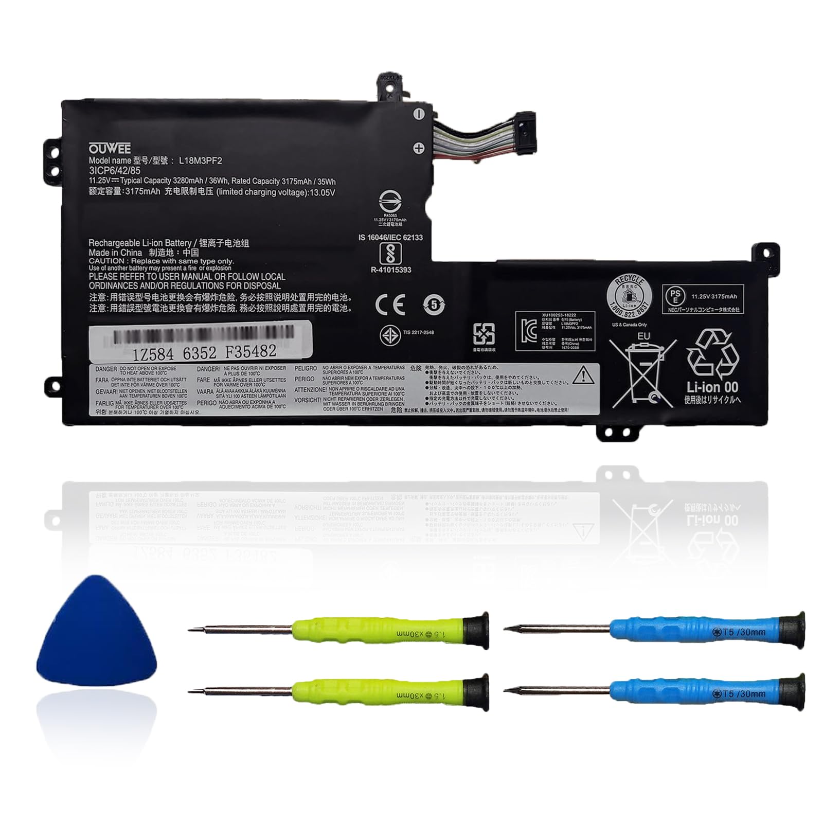 Lenovo Ideapad l340+ 冷却パッド + バッグ Amazon.com: OUWEE L18M3PF2 Laptop Battery Compatible with Lenovo