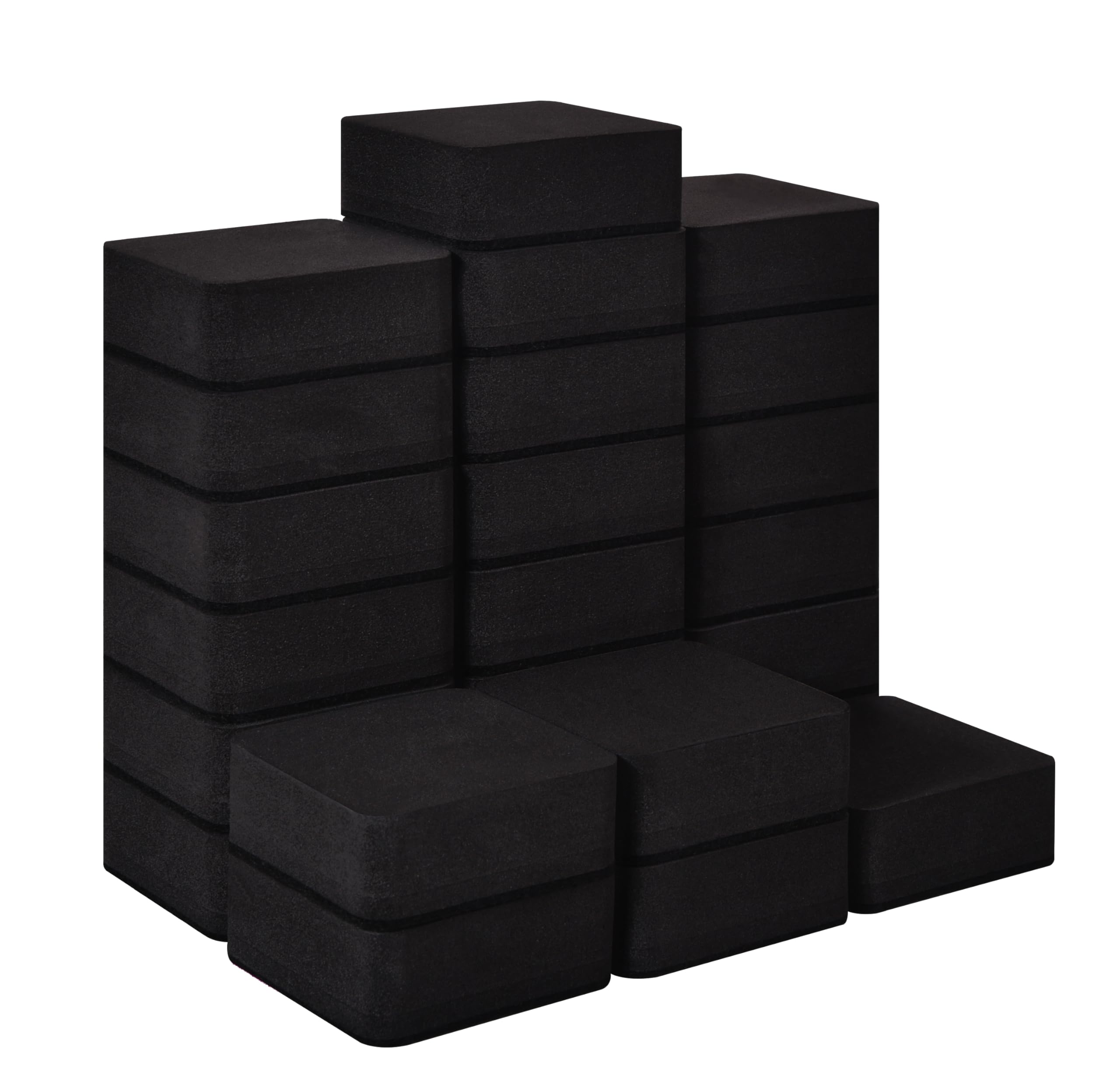 Dyshri Dry Erase Erasers, 24 Pack Magnetic Whiteboard Erasers for Kids and Students, Mini Dry Erase Board Erasers for Classroom Home, and Office, Black