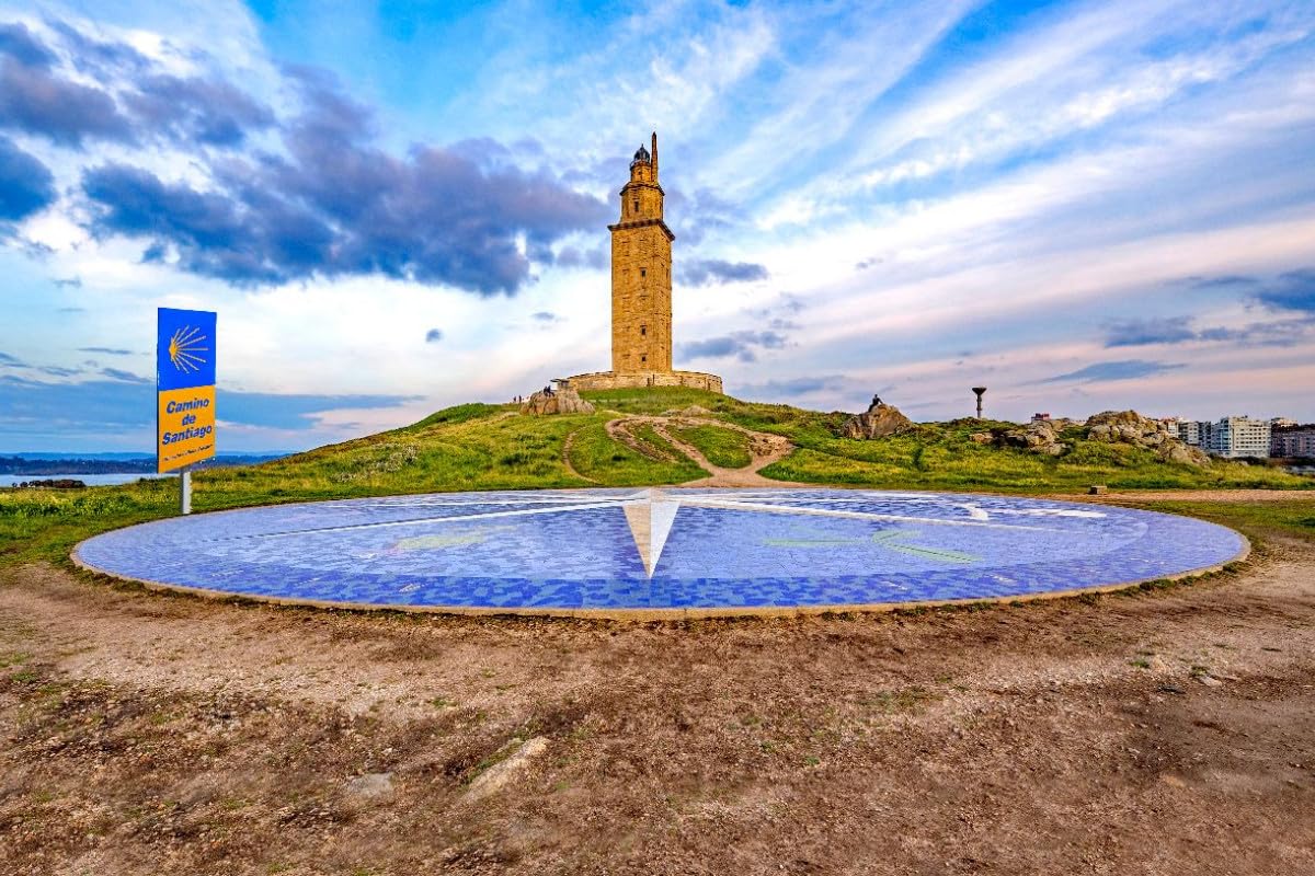 Leinwand · Die Winde des Nordens - Wenn die Windrose am Herkulesturm neue