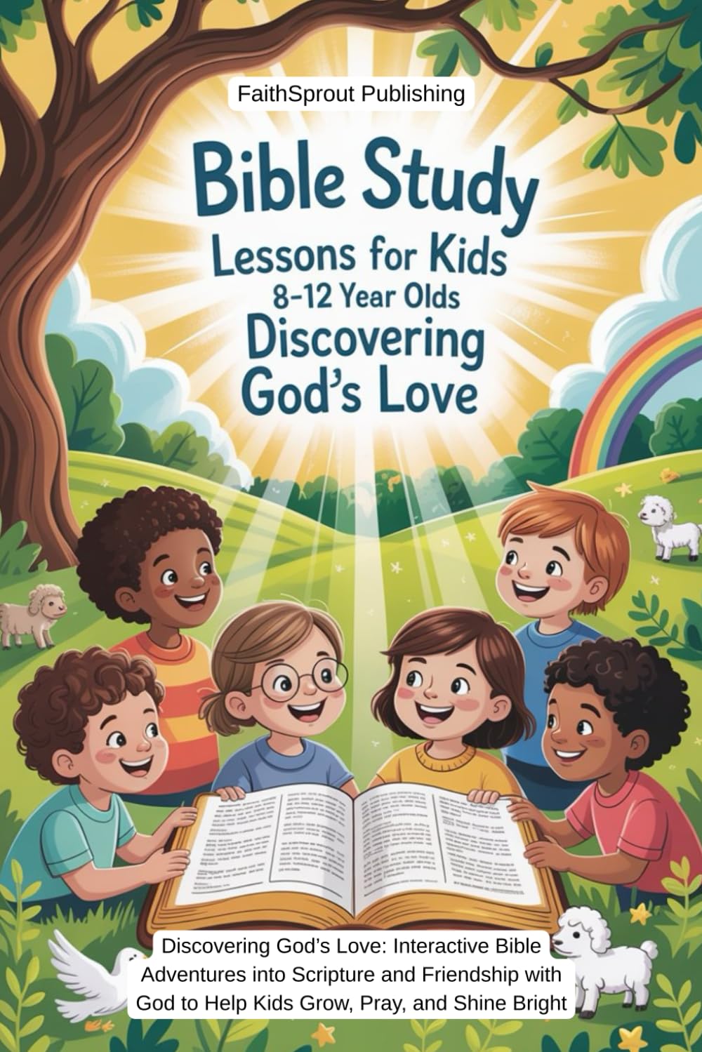 Bible Study Lessons for Kids 8-12 Year Olds: Discovering God's Love: Interactive Bible Adventures into The Scripture and Friendship with God to Help Kids Grow, Pray and Shine Bright