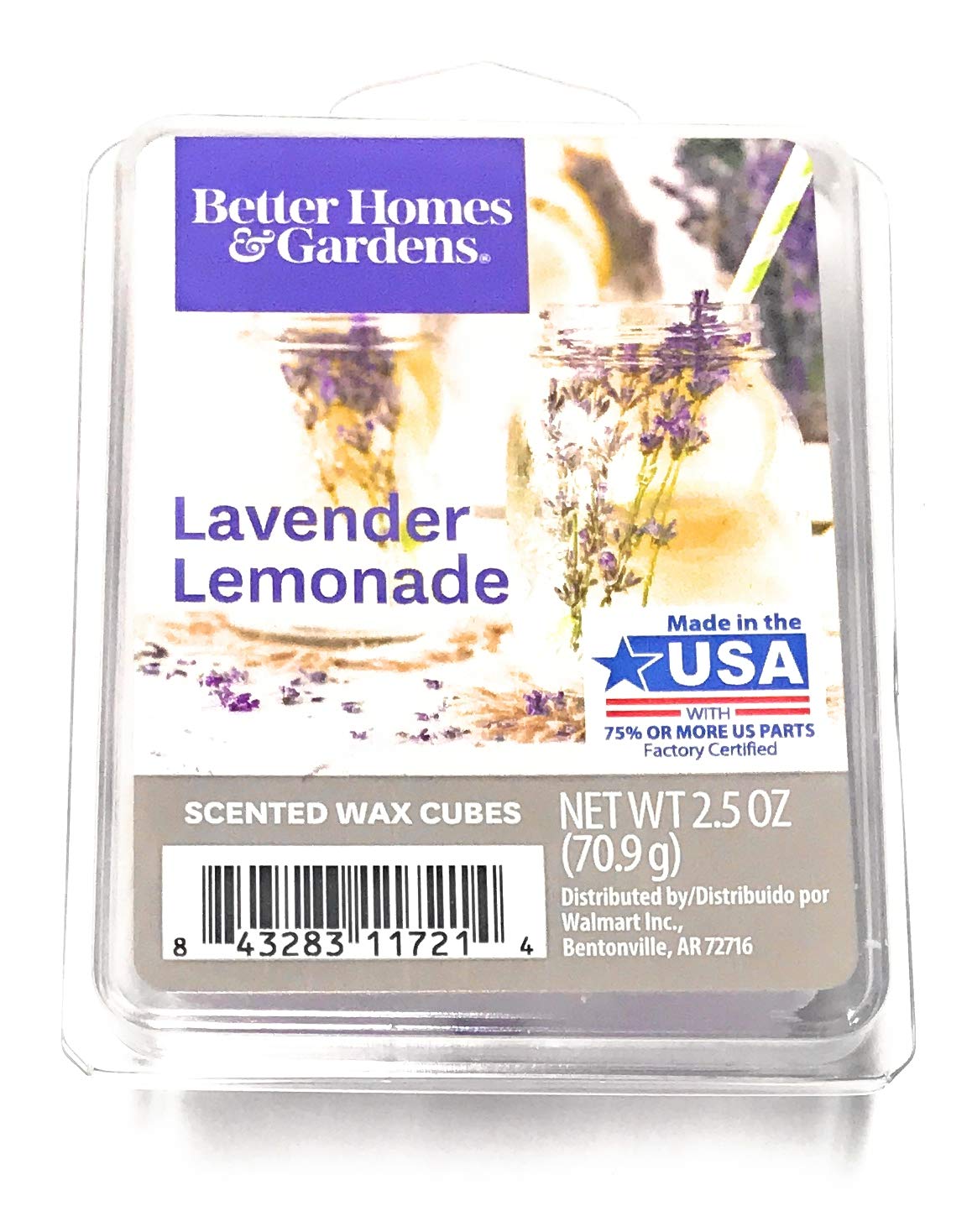 Better Homes & GardensScented Wax Cubes, 2.5 oz (Lavender Lemonade, 2.5 Oz)