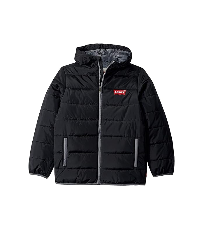 levis black puffer jacket