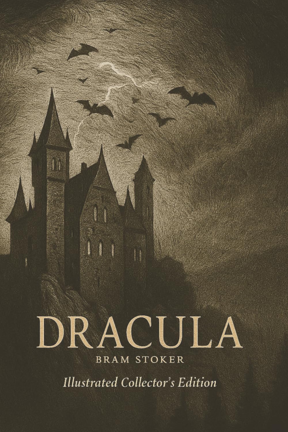 Dracula By Bram Stoker (Book with Hand-drawn Illustrations) The Original Vampire Story That Started It All: The Gothic Masterpiece — Collector’s Edition with Deluxe Illustrations