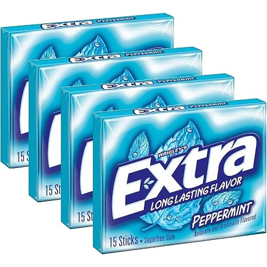 Peppermint Sugarfree Gum - 4 Pack