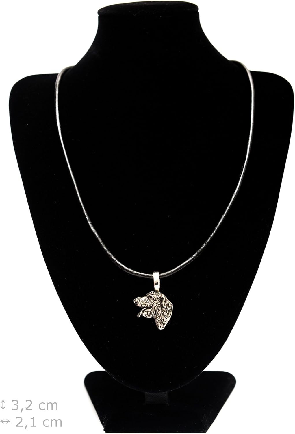 Art-Dog Collection Dog Pendant – Dog Breeds Jewelry - Handmade Dog Necklace with ZnAl Base and Silver Coating – Silver Dog Necklaces for Men and Women – Irish Wolfhound