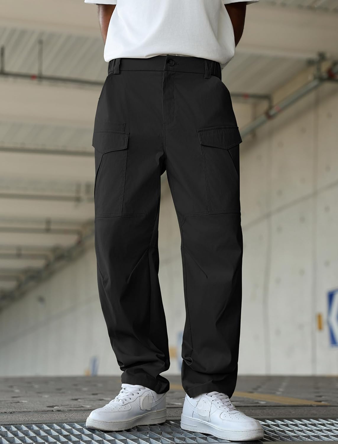 ZAFUL Men's Outdoor Cargo Hiking Pants Tactical Pants Lightweight Work Pants with 6 Pockets - Image 2