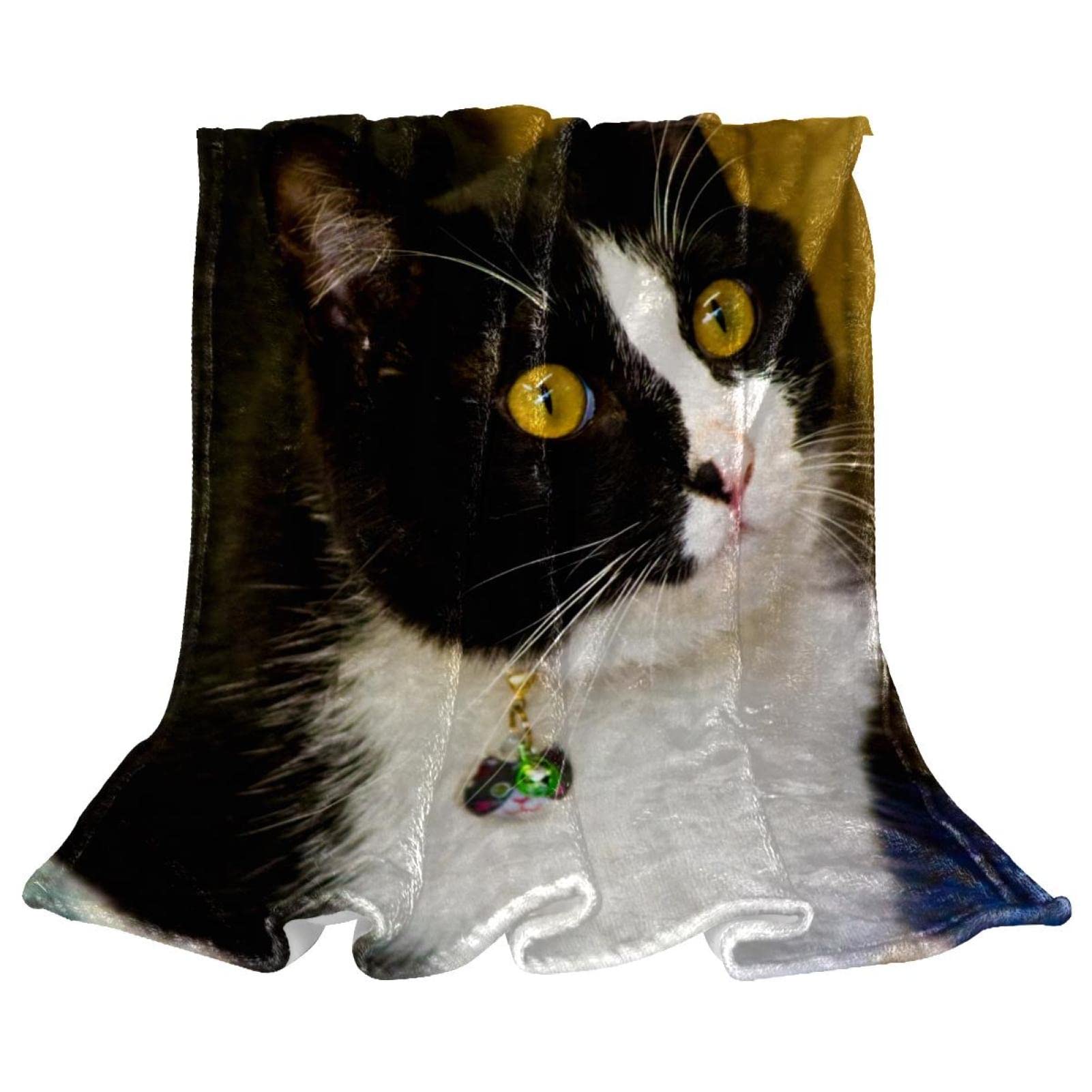 Couverture polaire chat decorative literie canape de chambre