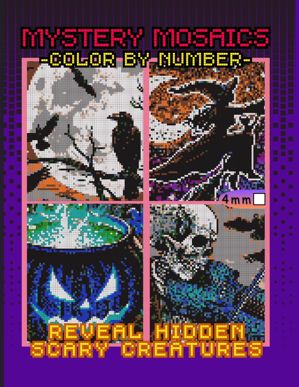 Mystery Mosaics Color by Number Reveal Hidden Scary