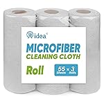 AIDEA Microfiber Cleaning Cloth 165 Sheets 3 Roll, Grey Microfiber Towels for Cars, Shop Towels, Shop Rags Washable, Cleaning Rags for Automotive, Mechanic, Workshops, House,119