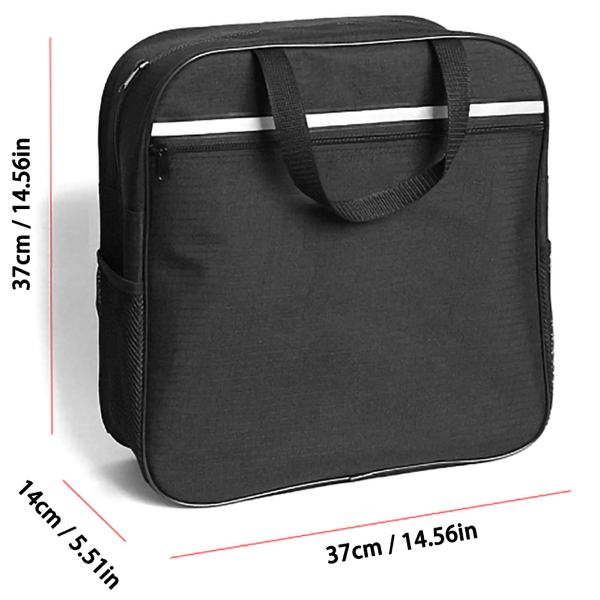 Bolsa de Accesorios para Silla de Ruedas, Bolsa Oxford antiarañazos Bolsa para Andador con Tira Reflectante Segura Cualquier Estilo Andador Silla de Transporte