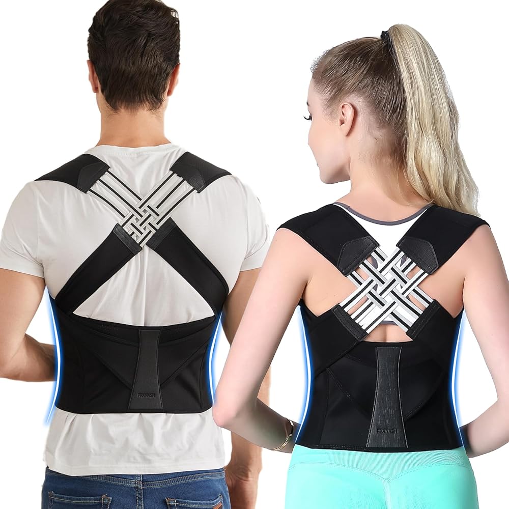 VOKOKOYA Posture Corrector for Women and Men,Adjustable Shoulder Straightener,Back Support Brace,Upper Spine scoliosis, hunchback