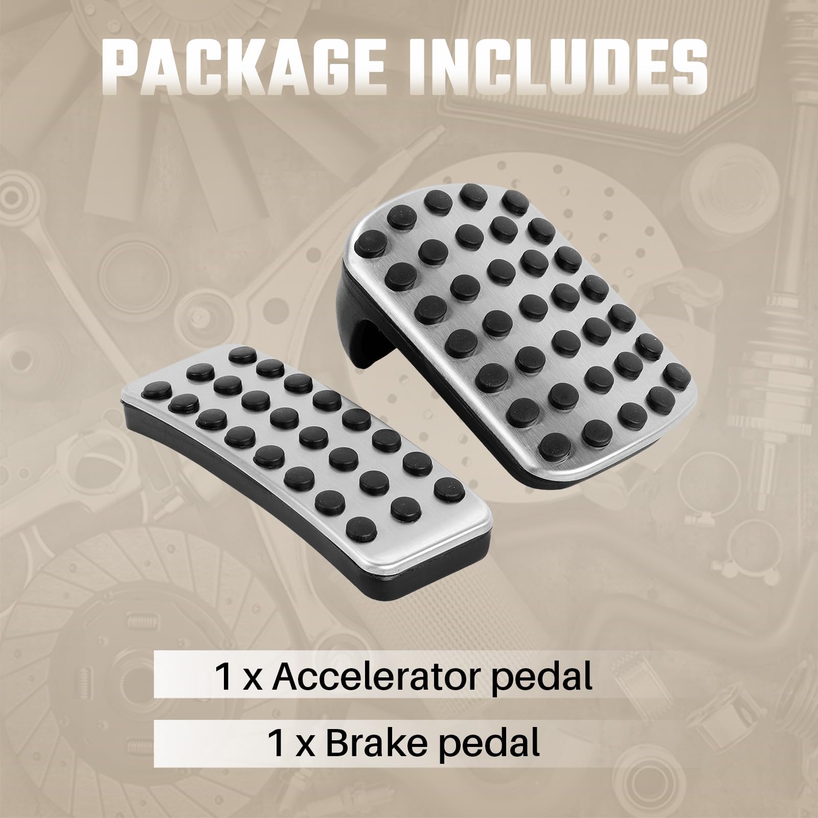 Copertura pedali freno acceleratore, pedale freno poggiapiedi Adatto per A B GLA GLE CLA-Class W176 W246 X156 W166 C117 Pedale poggiapiedi auto in acciaio inox copertura