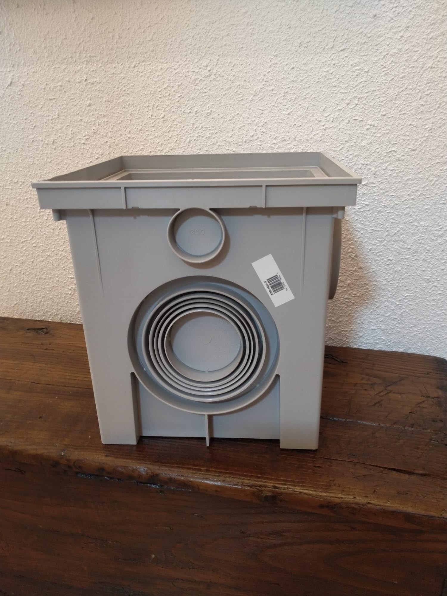 Suinga ARQUETA SIFONICA, ARQUETA EVACUACION 40x40 cm monobloc, sin tapa. Recomendado para desagües.