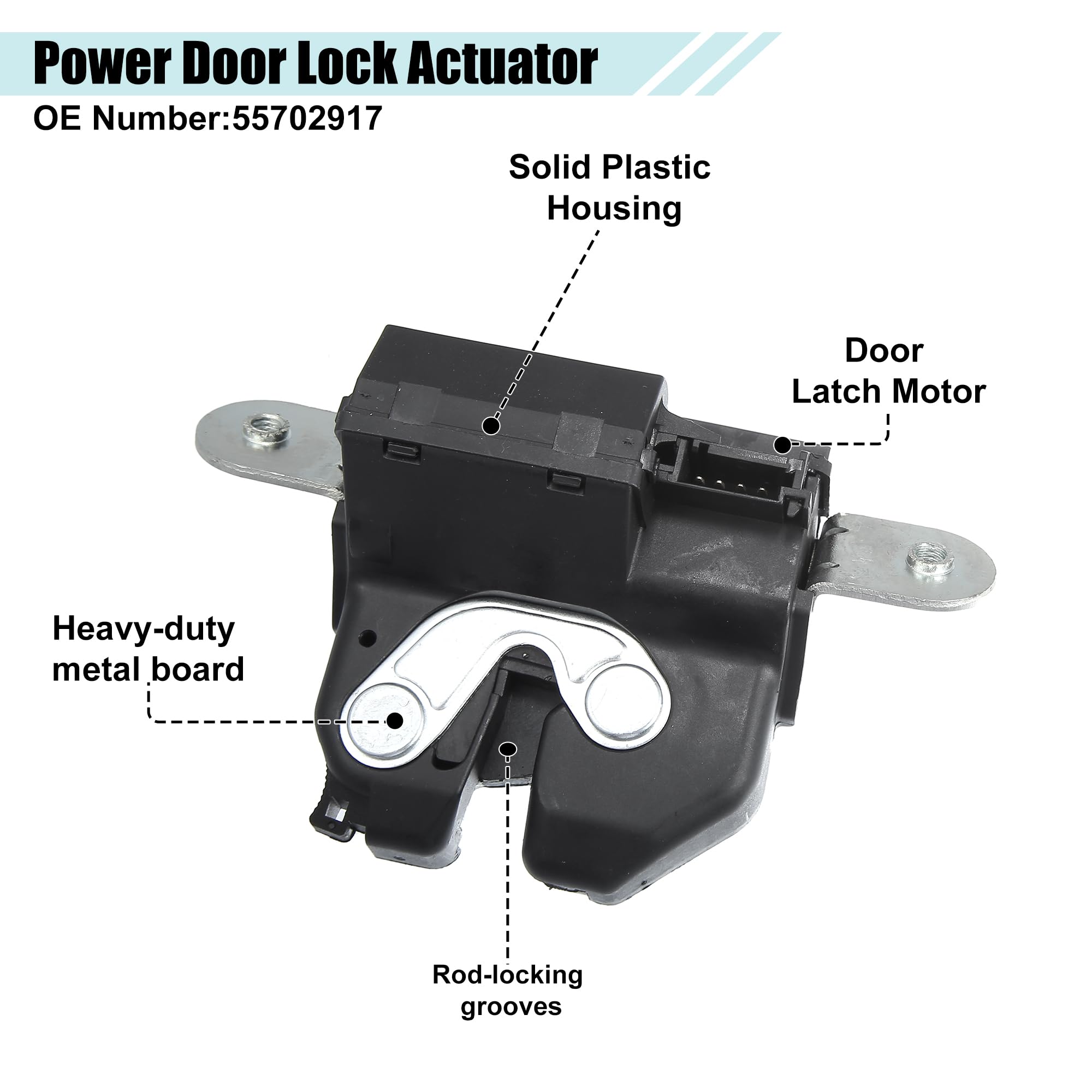 FIAT 500 Tailgate Boot Lock Latch Catch – Fits Grande Punto, Bravo, Punto Evo