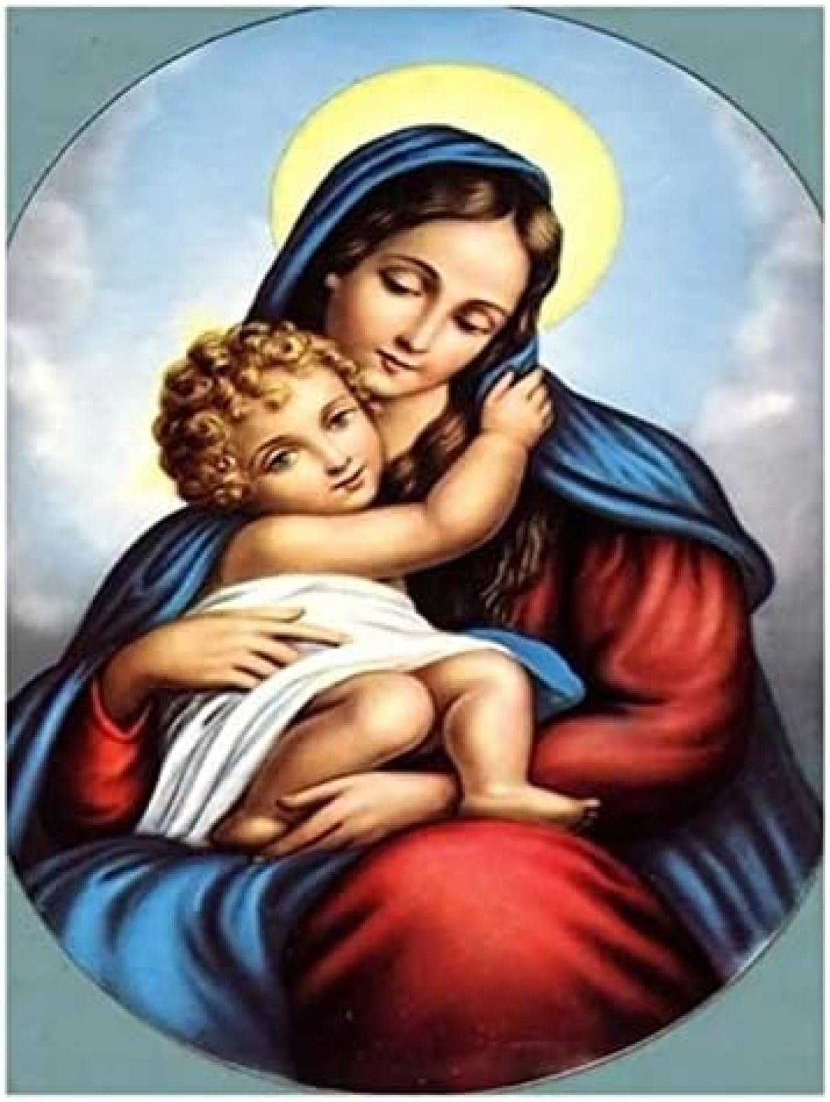 Wingkin Broderie Point De Croix Kits Sainte Marie 11CT Avancée Estampillé Point De Croix DIY Débutant Pré-Imprimé Toile Broderie Nouvel An Cadeaux