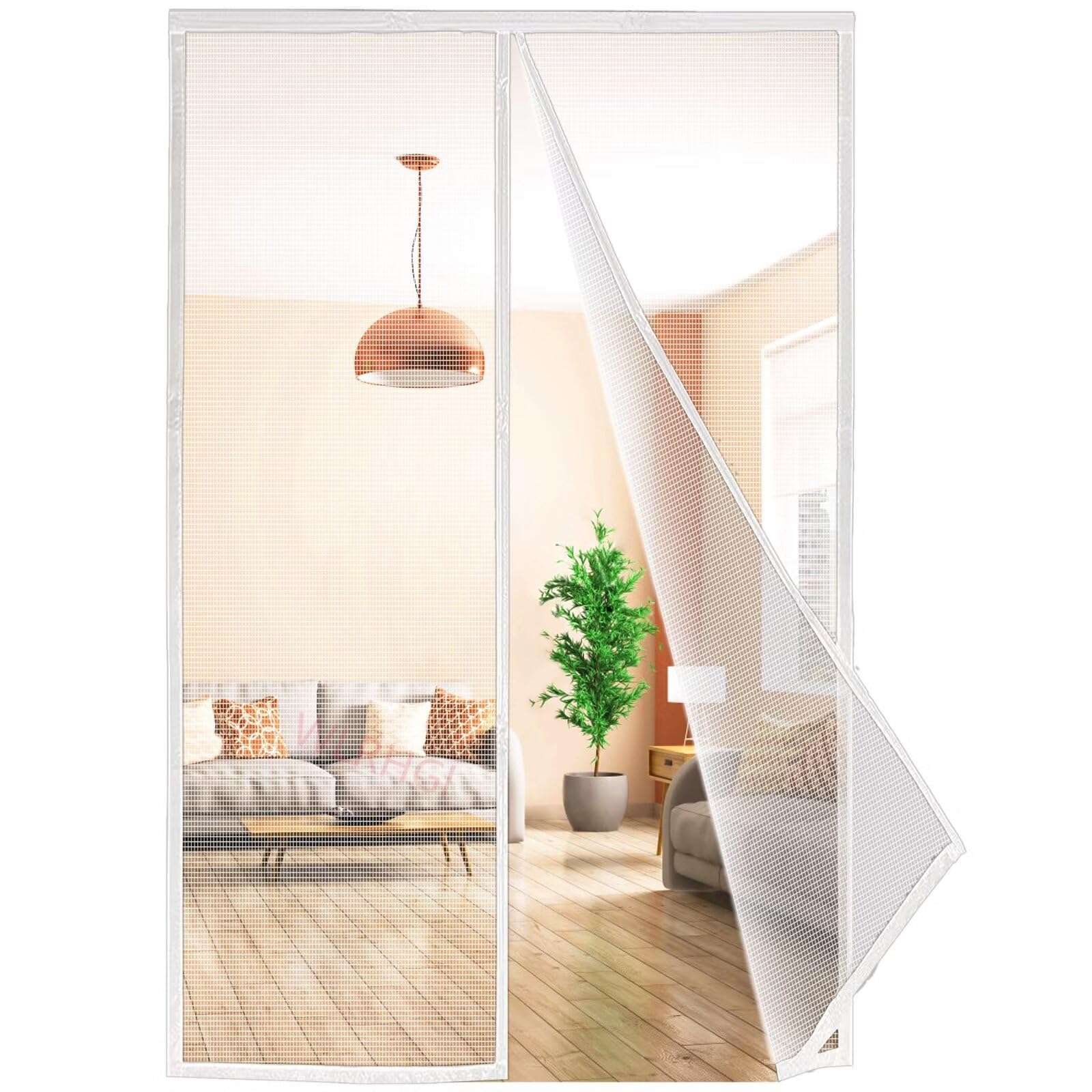 Moustiquaire Porte Fenetre Aimantée 150 X 250 Cm Magnetique Rideaux Anti Mouches Pour Porte Rideaux Toile Insect Ecran Moustiquaire Baie Vitree Coulissante Noir