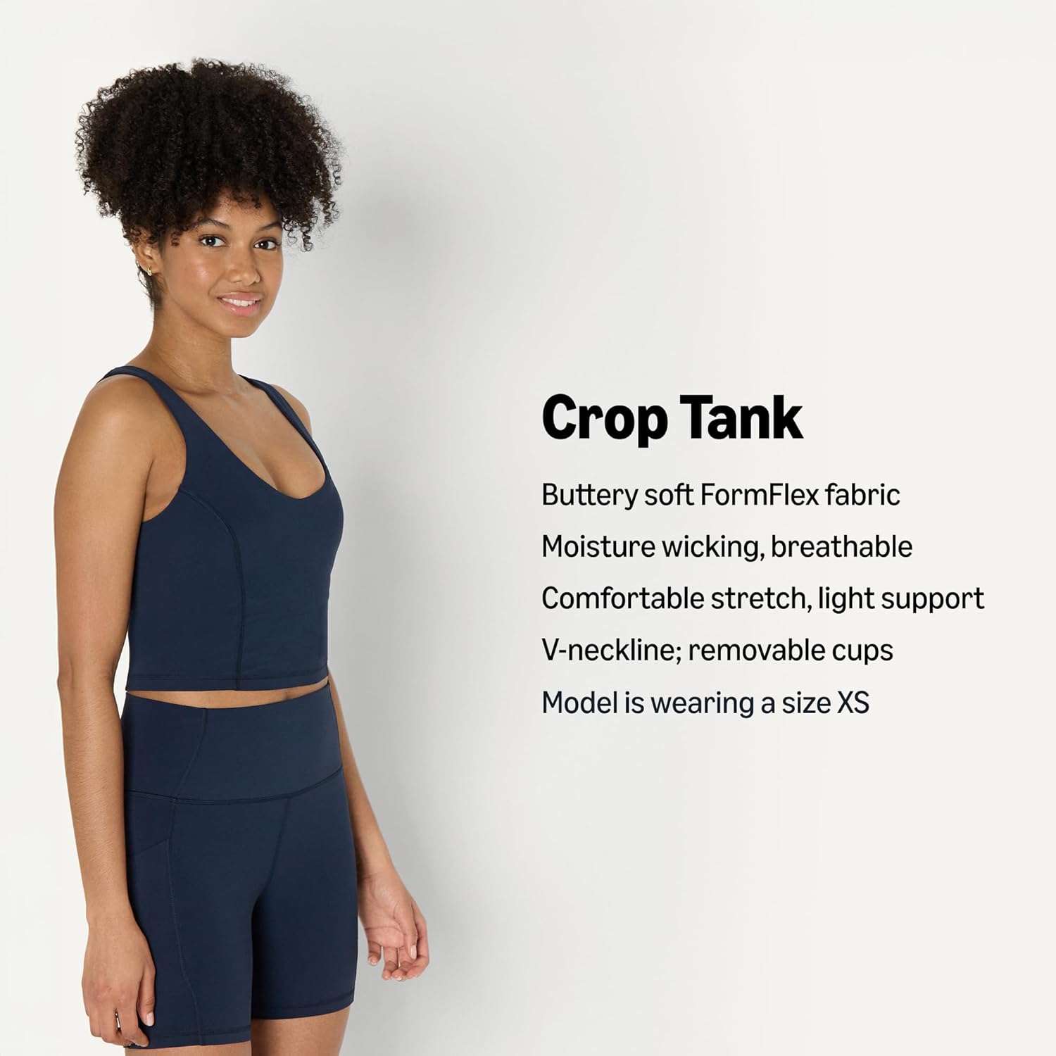 Amazon Essentials Women's Active FormFlex Buttery Soft Light Support Crop Tank with Bra - Image 4