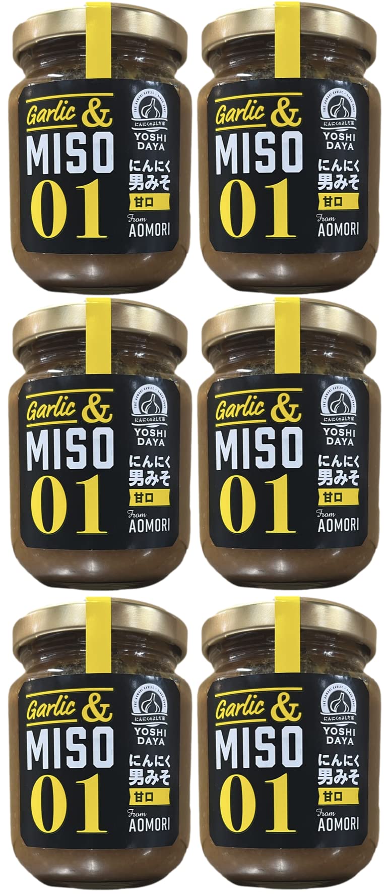 にんにくのよしだ家【ご飯のお供】TV番組から生まれた にんにく男味噌 青森にんにくのよしだ家×岩手麹屋もとみやコラボ商品 1瓶100g(甘口男味噌01/麹味噌)