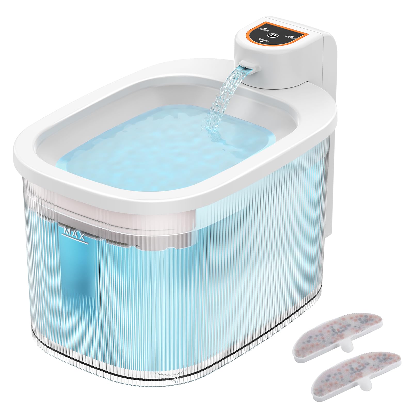 Amazon | YUHAFO 猫 水飲み器 自動給水器 ピュアクリスタル コードレス