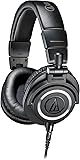 Audio-Technica ATH-M50x Professional Studio Monitor Headphones, Black