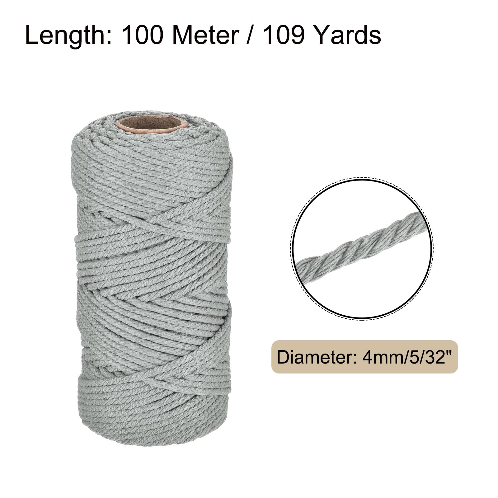 Rebower 5/32 Inch 328 Feet Macrame Cord - Image 2