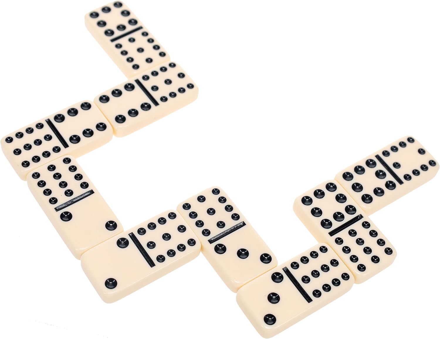 WE Games Double Twelve Dominoes Set - 91 Dominoes in Retro Travel Case - Ideal for Family Games - Perfect for Game Night