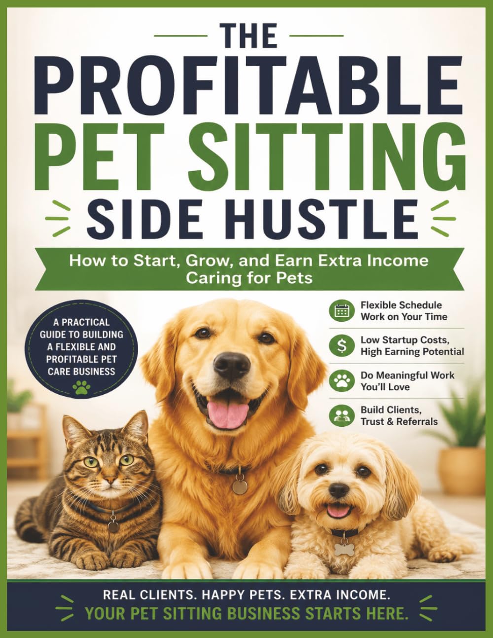 The Profitable Pet Sitting Side Hustle: How to Start, Grow, and Earn Extra Income Caring for Pets