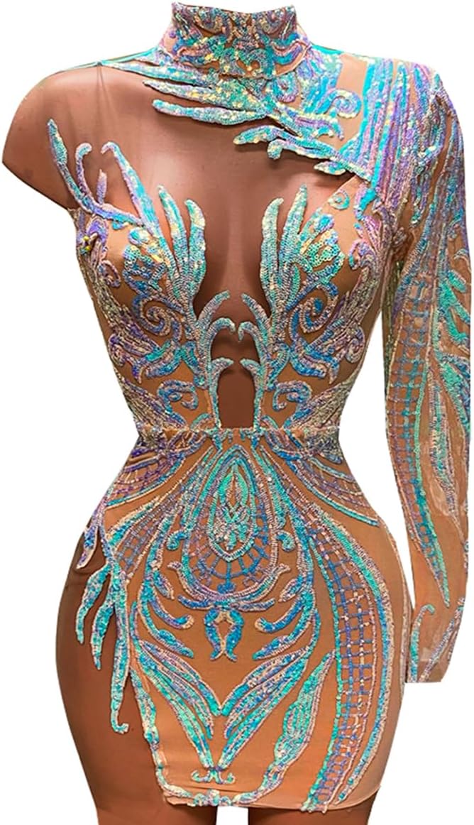 Sequin Short Prom Dress Bodycon Pageant Cocktail Evening Party Dress