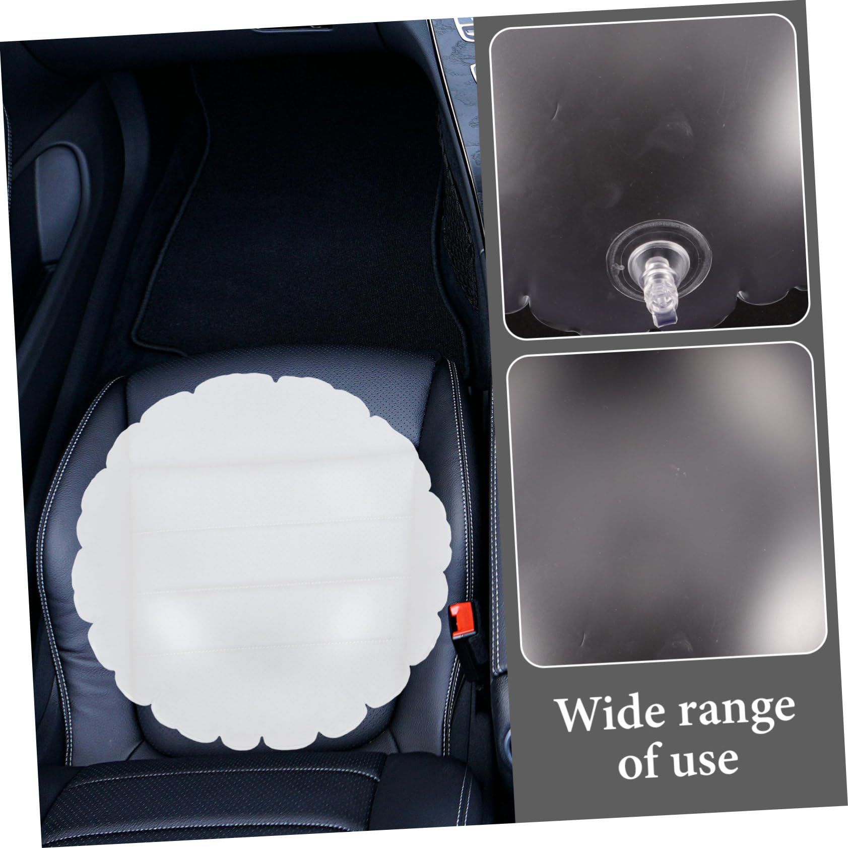 Cabilock 4pièces Coussin Gonflable Transparent pour Camping Et Voyage pour Canapé Et Siège Auto Confort Optimal pour Cou Compact Et Portable