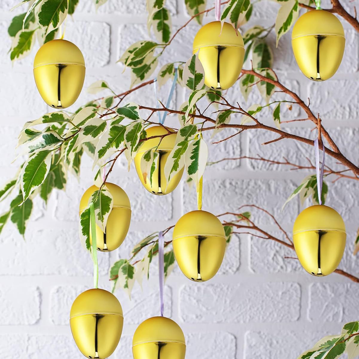 PRETYZOOM 80pezzi Uova di Pasqua Plastica Riempibili Uova Decorative per Decorazioni di Feste Pasquali e Regali