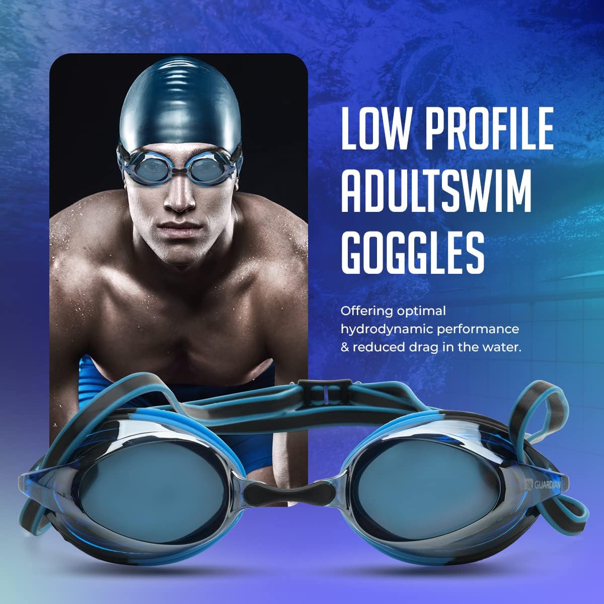 LANTING Gafas De Natación,Antivaho Gafas,Premium Cómodo Gafas De Natación Tapones Para Los Oídos