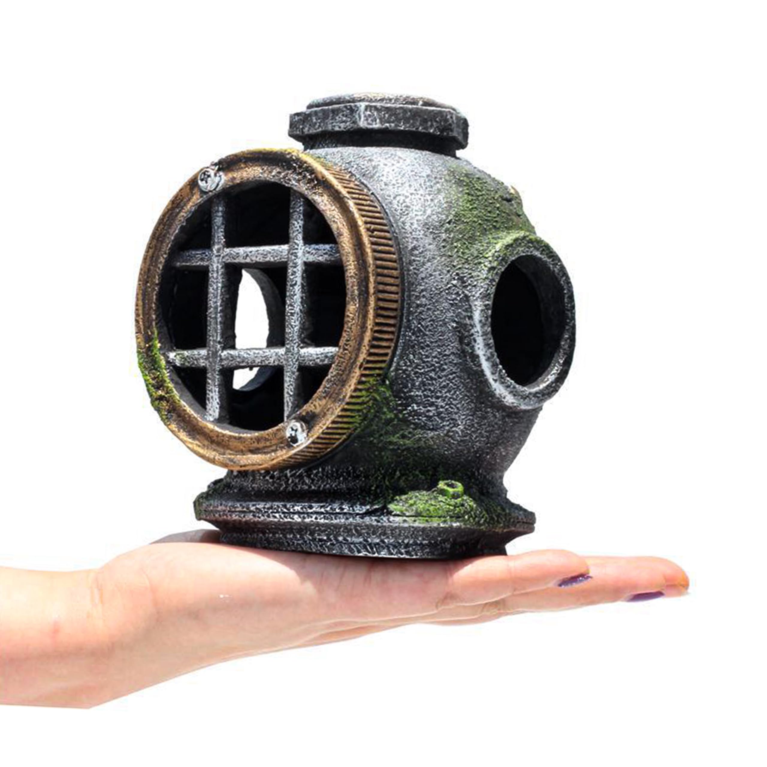 Amazon.co.jp: 水槽 水槽 沈没 潜水艦ヘルメット装飾 リアルな
