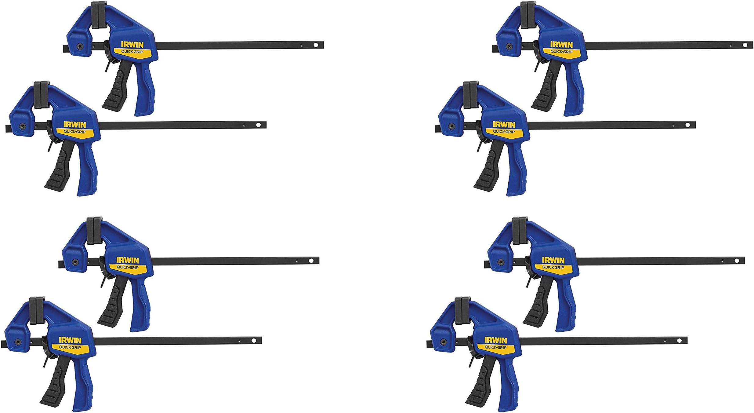 Quick Grip 530062 4-1/2" Quick-Grip One-Handed Micro Bar Clamp 4 Count