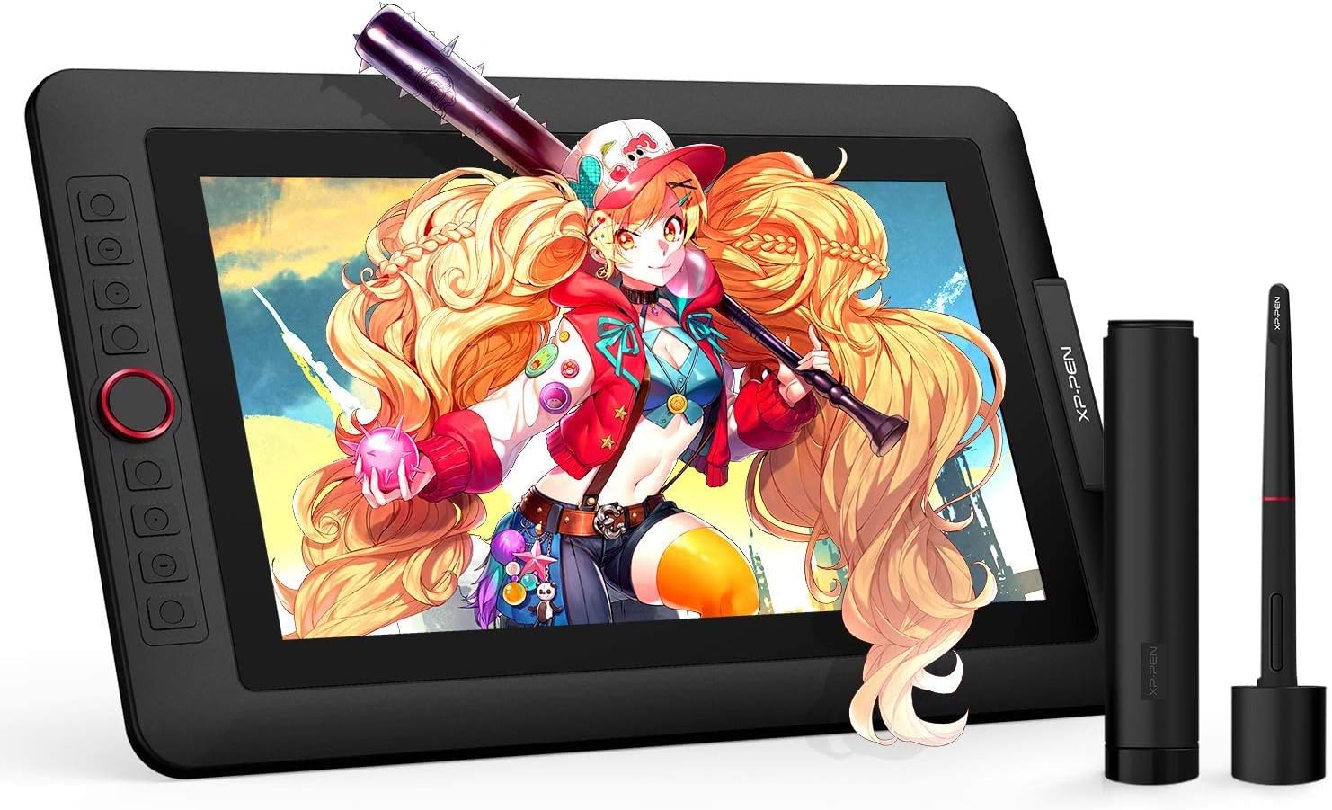 Artist 13.3 Pro 13.3 Inch Drawing Pen Display Graphics Monitor Full-Laminated Technology Drawing Monitor with Tilt Function and Red Dial (8192 Levels Pen Pressure, 120% sRGB)