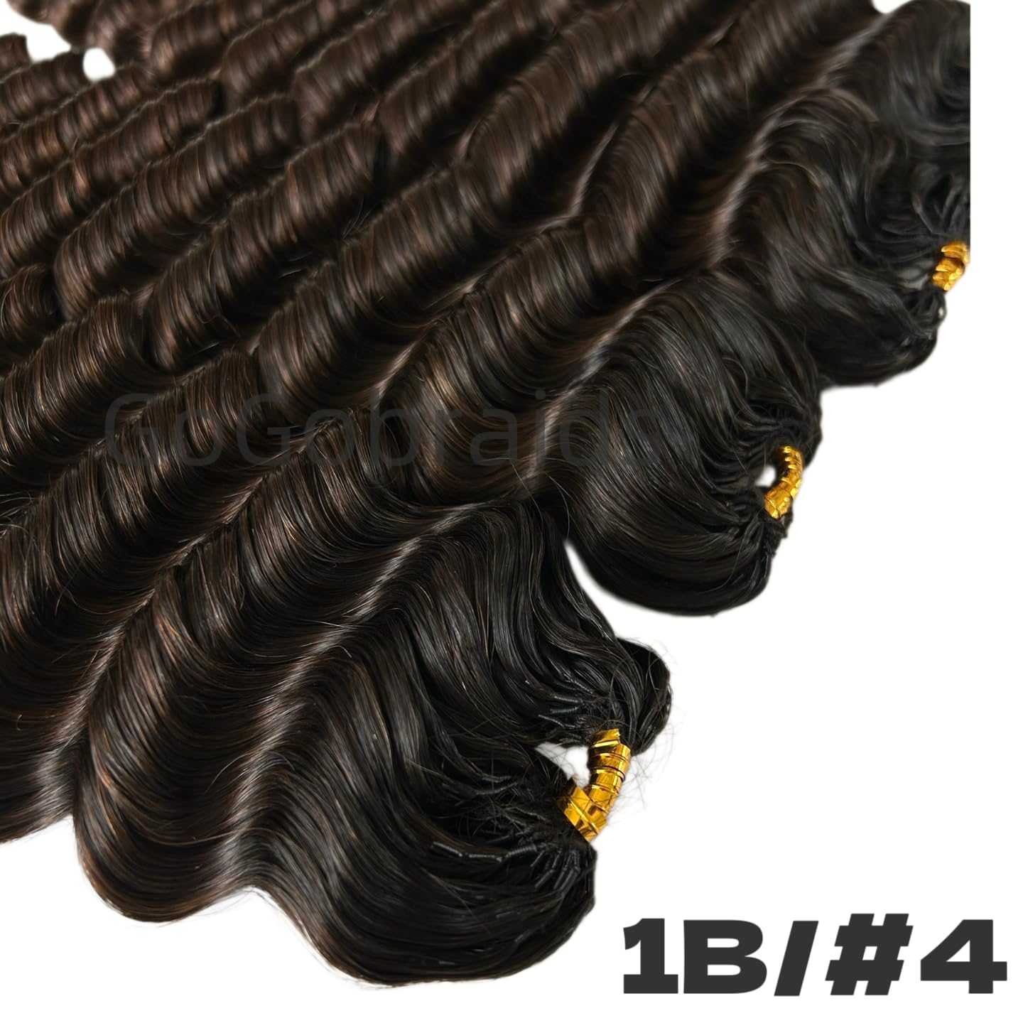 100% Human Hair Deep Wave Knotless Crochet Extensions