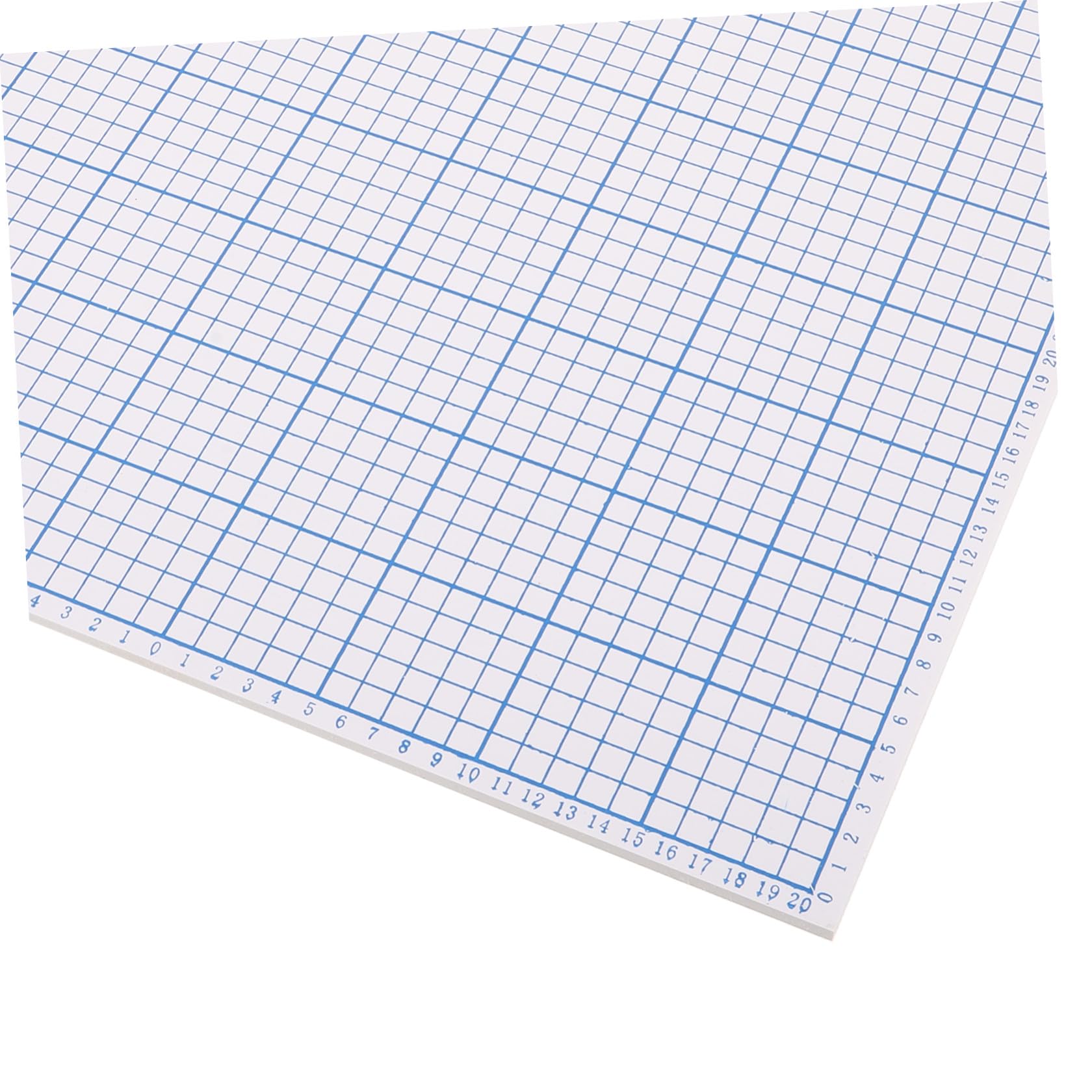Tappetino da Taglio per Tessuti Pvc 40x40x0, 6 Cm per Macchina | Griglia Precisa, Uso in Studio, Facile da Riporre, Previene lo Scivolamento del Materiale