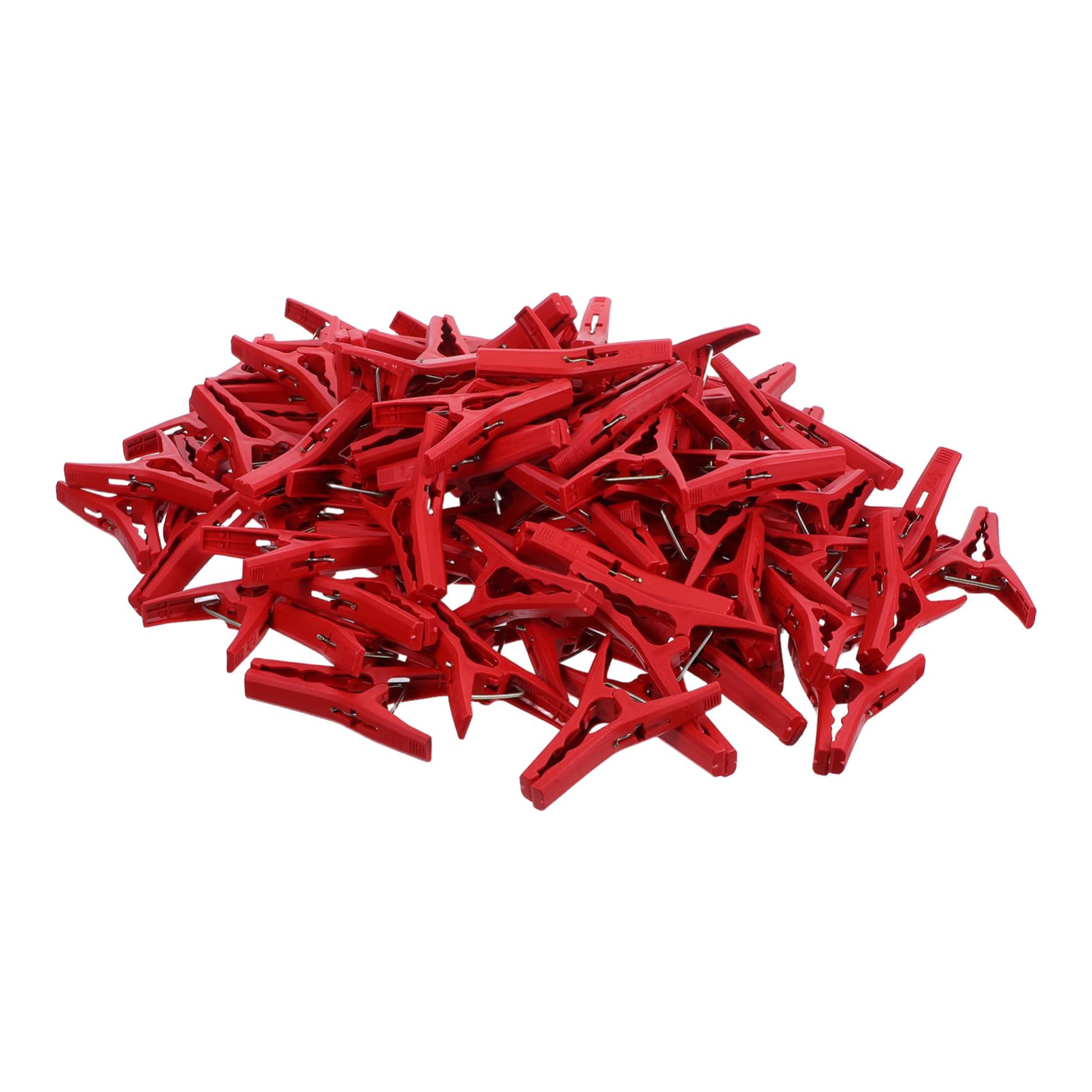 Wiederverwendbare Rot Stück 100 Stützclips Kunststoff Gartenpflanzen