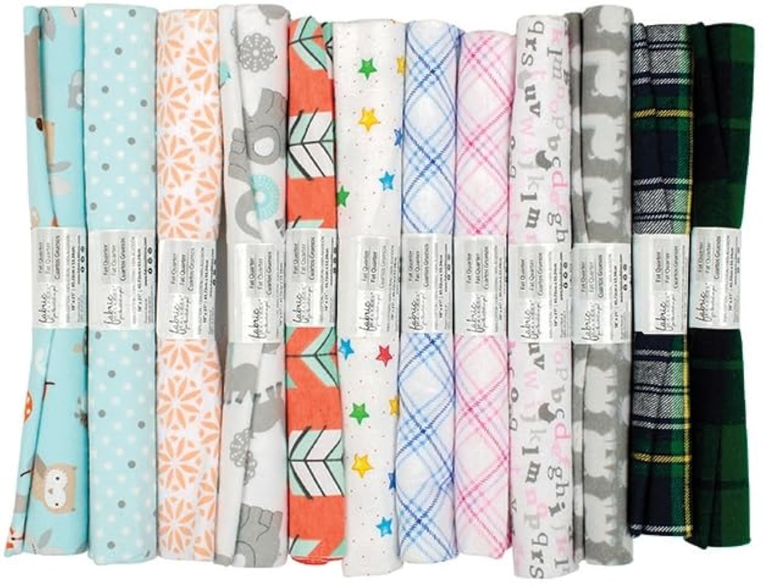 Fabric Palette Fat Quarter Assortment 18"X21" 1/Pkg-Flannel Assortment