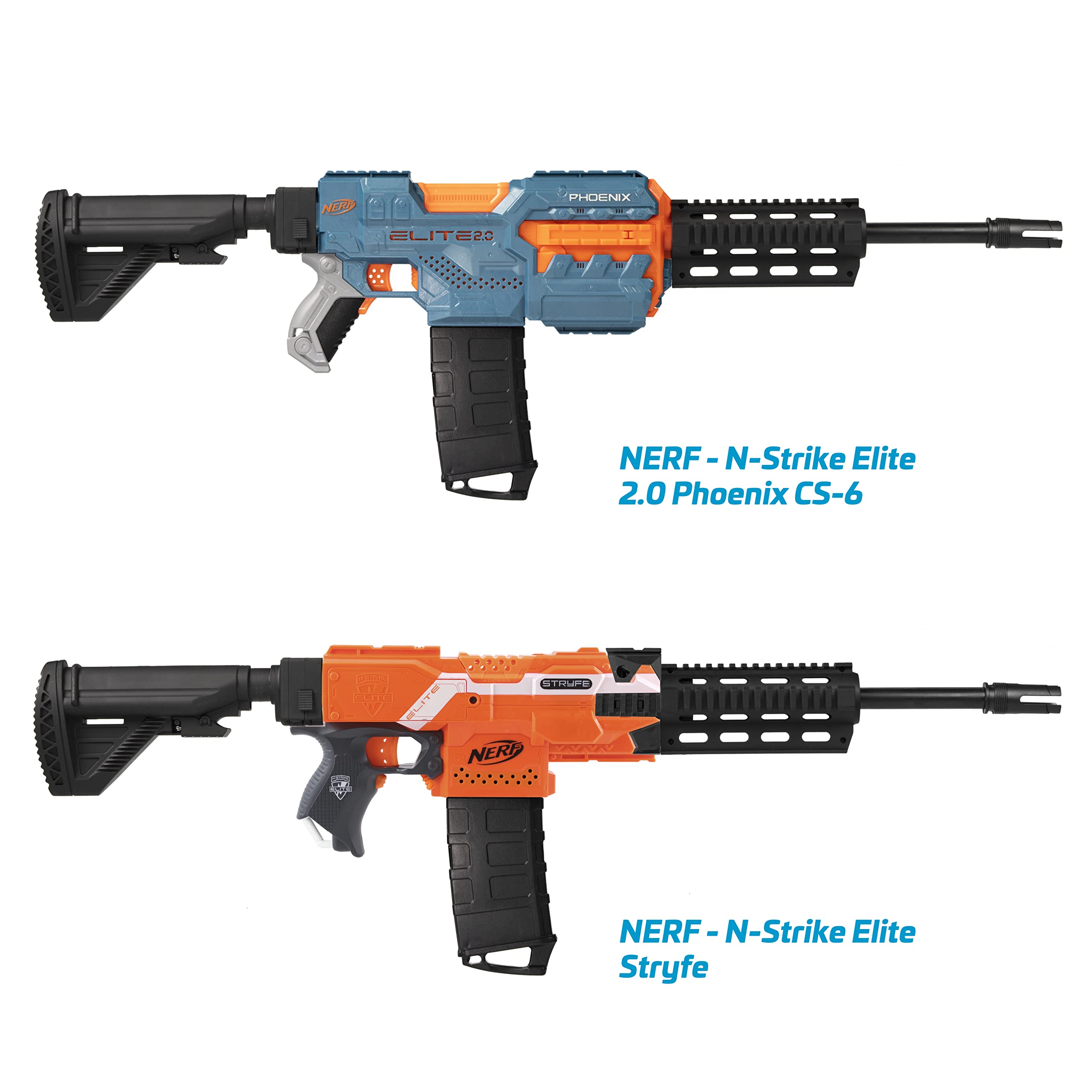 Kit di corpo M416 - Kit di aggiornamento mod per NERF N-Strike Elite Phoenix CS-6 e Stryfe - Set di 12 pezzi - nero - Modding e accessori per blaster