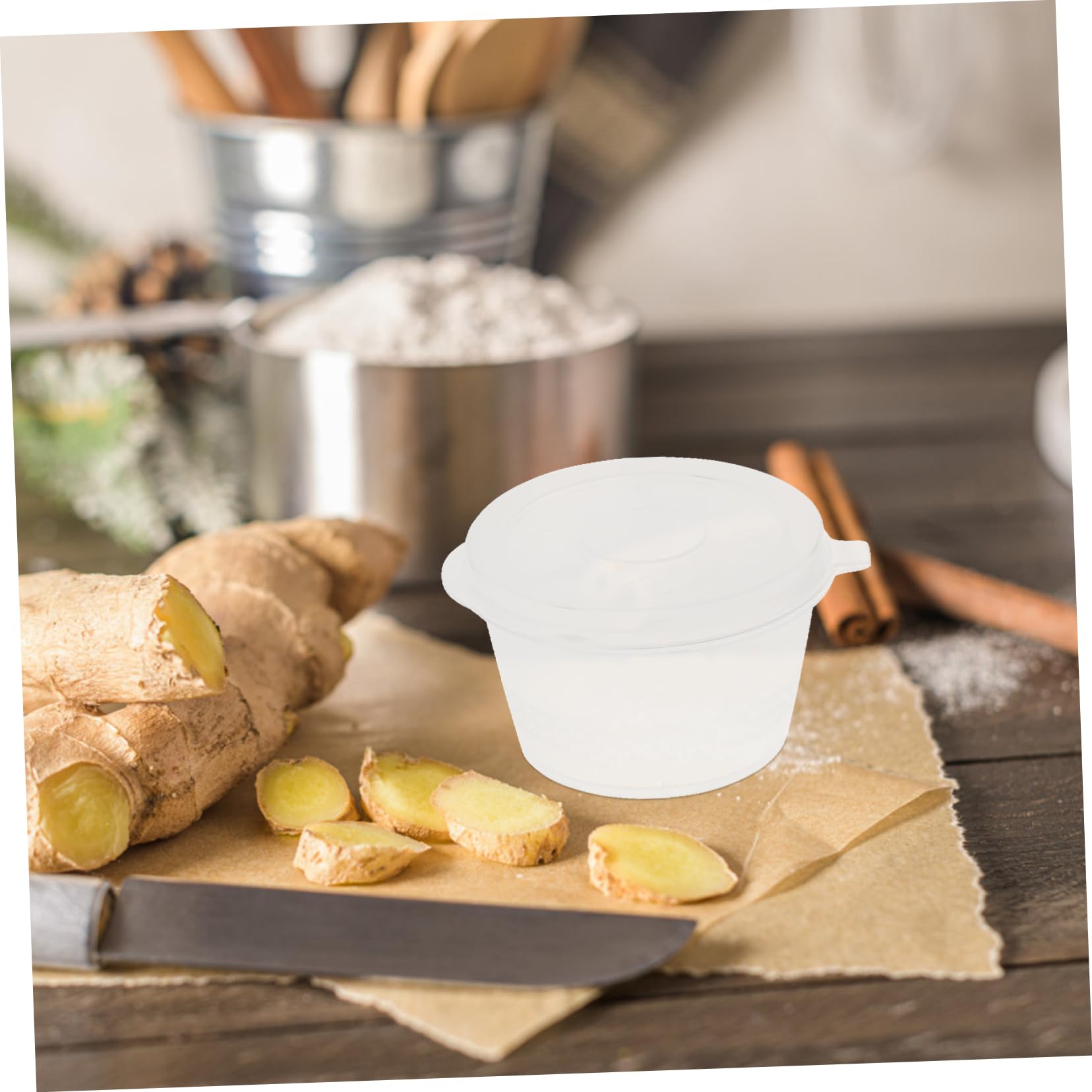 Unomor 100Pcs Boxes Sauce Containers Takeaway Boxes with Lids for Sandwich Salad and Condiment Storage Leakproof Portable for Picnics and Travel