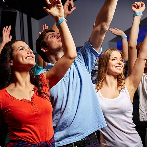 Miniatura 6 de Jadive 500 pulseras de papel de plástico VIP impermeables para fiestas, pulseras de identificación para eventos, parques de atracciones, clubes,