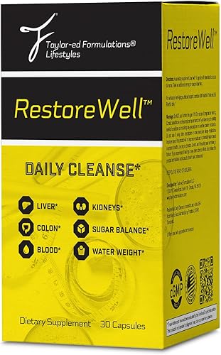 Miniatura 2 de RestoreWell Daily Cleanse - Purificar y revitalizar el cuerpo - Hígado, colon, sangre, limpieza renal