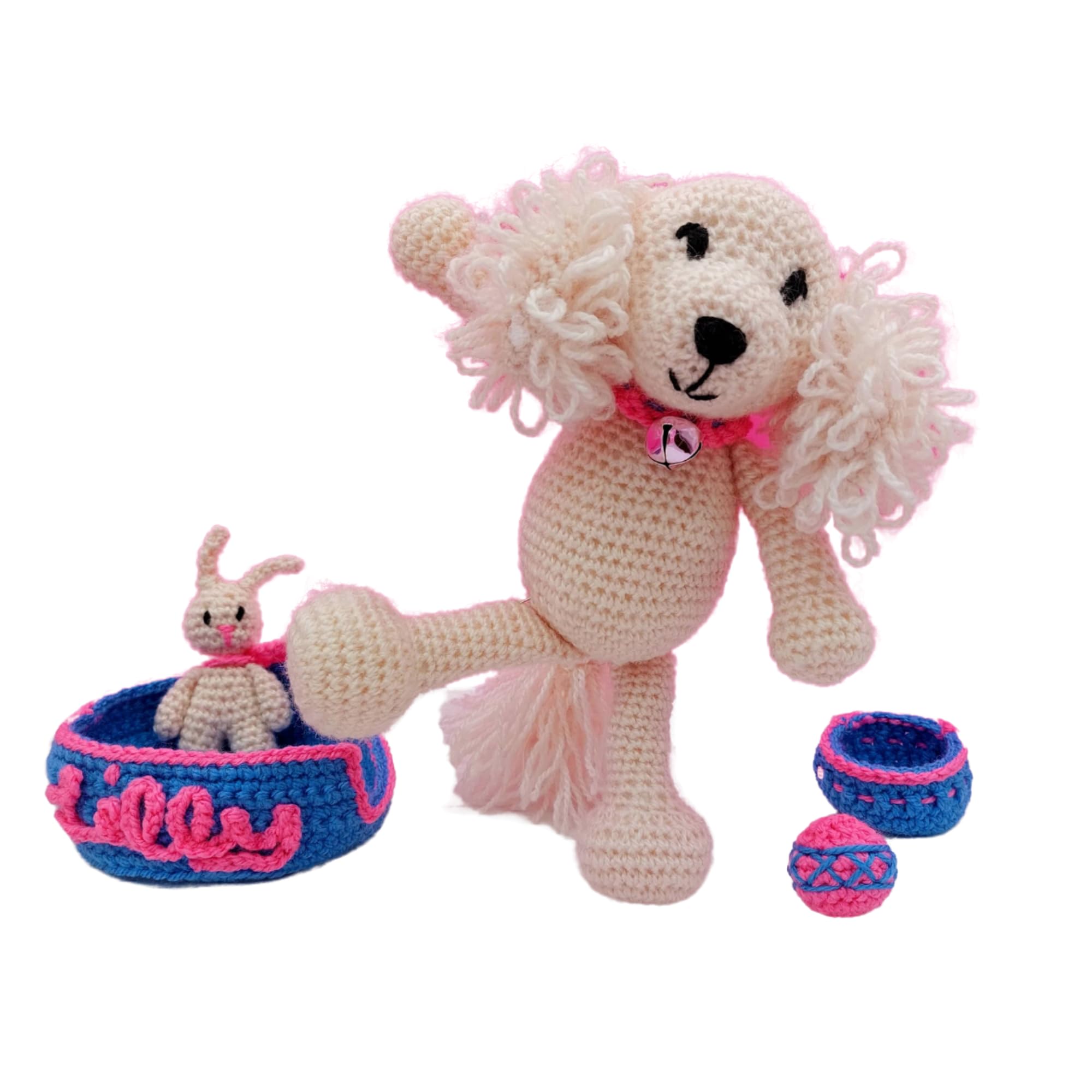 WeeWoollyWonderfuls Lilly the Puppy Dog Crochet Pattern - Amigurumi Toy Pattern