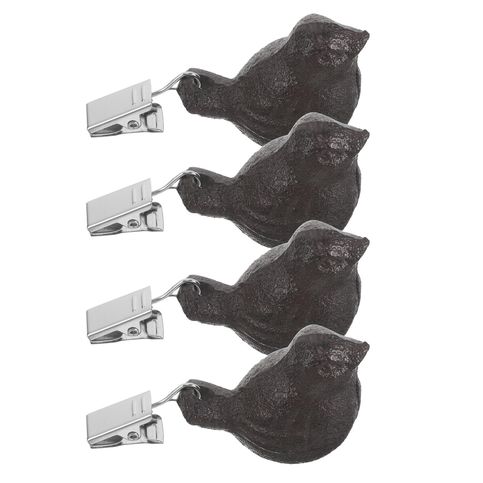 Pesas para manteles TOYANDONA de hierro fundido vintage negro en pack de 4 unidades