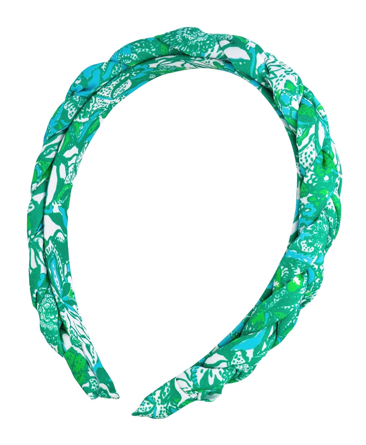 Lilly Pulitzer Women's Fashion Headband, Green Braided